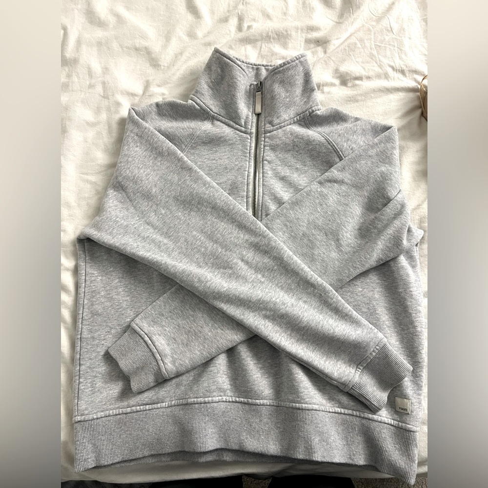 Vuori Women's Restore Half Zip Light Heather Grey Size S